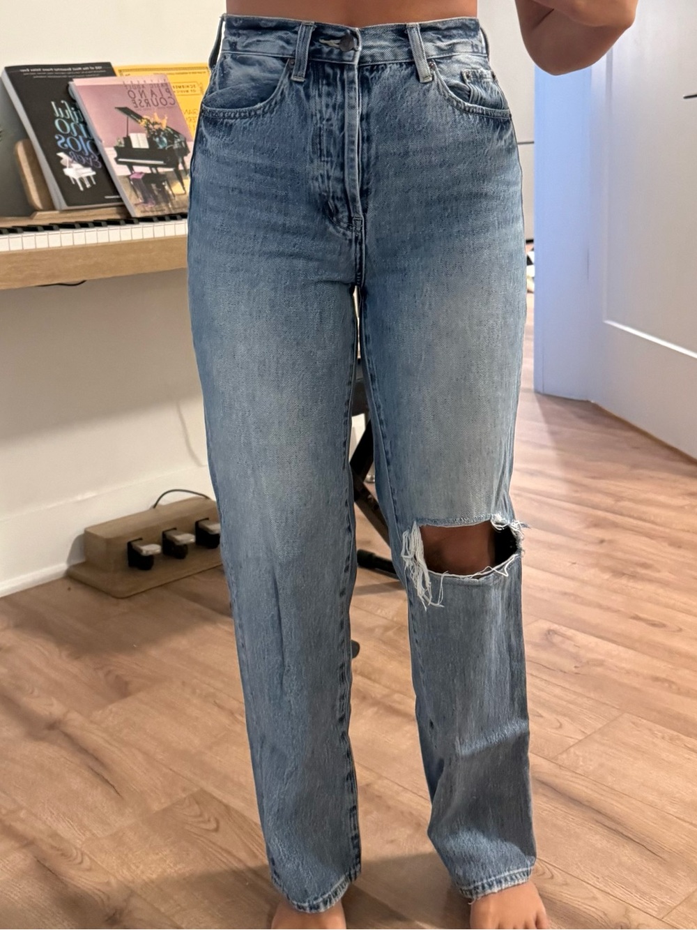 Pistola Women's Light Blue Washed Denim Jeans